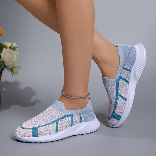 Breathable Mesh Round Toe Sneakers-BT8D