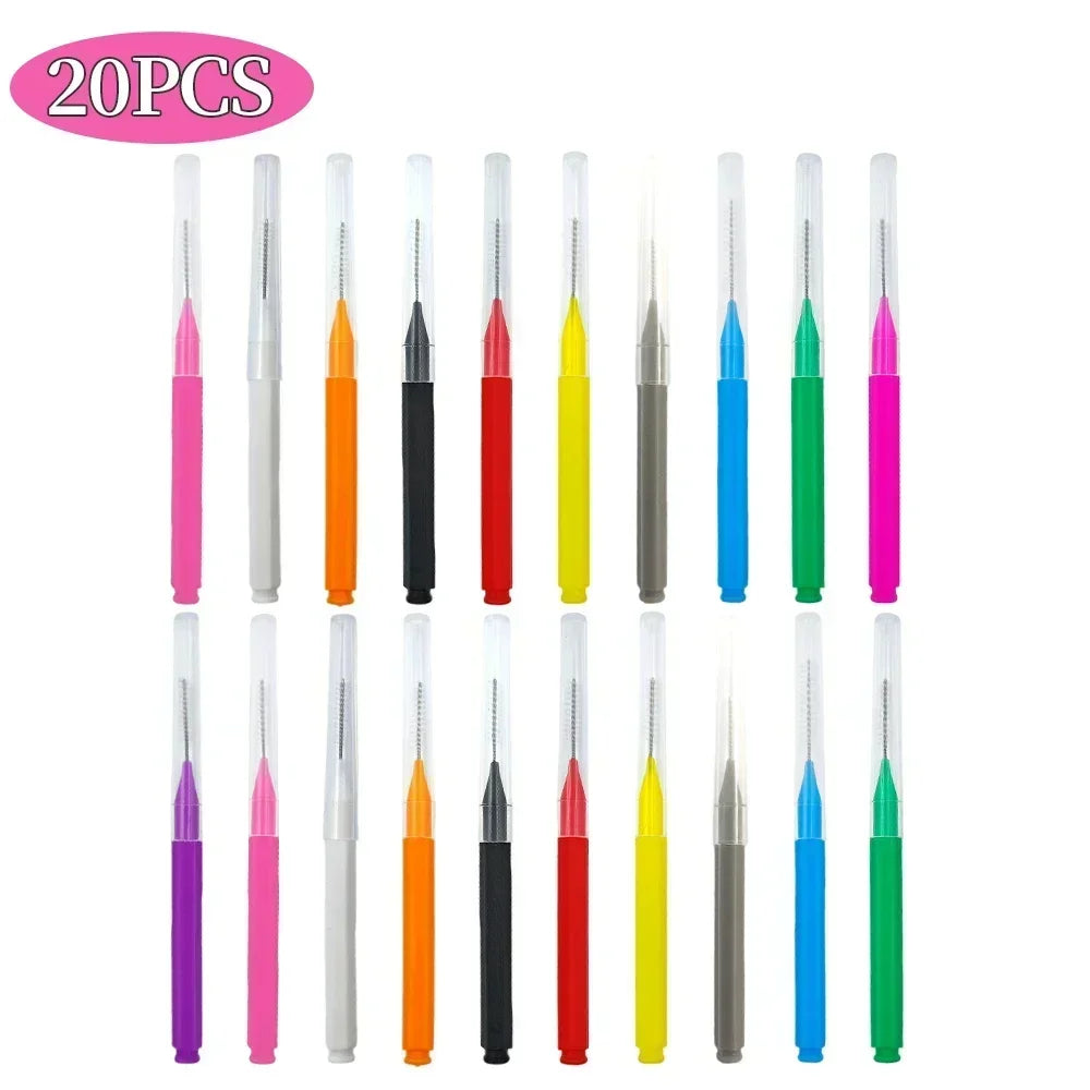 5/10/50PCS Mini Eyebrow Brush Brow Perm Brush Disposable Brow Lifting Brushes Bendable Micro Eyelash Brush Applicators Tools-BT8D