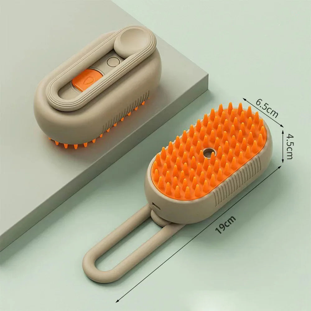 Cat Steam Brush Steamy Dog Brush 3 in 1 Electric Spray Cat Hair Brushes for Massage Pet Grooming Comb Hair Removal Combs-BT8D