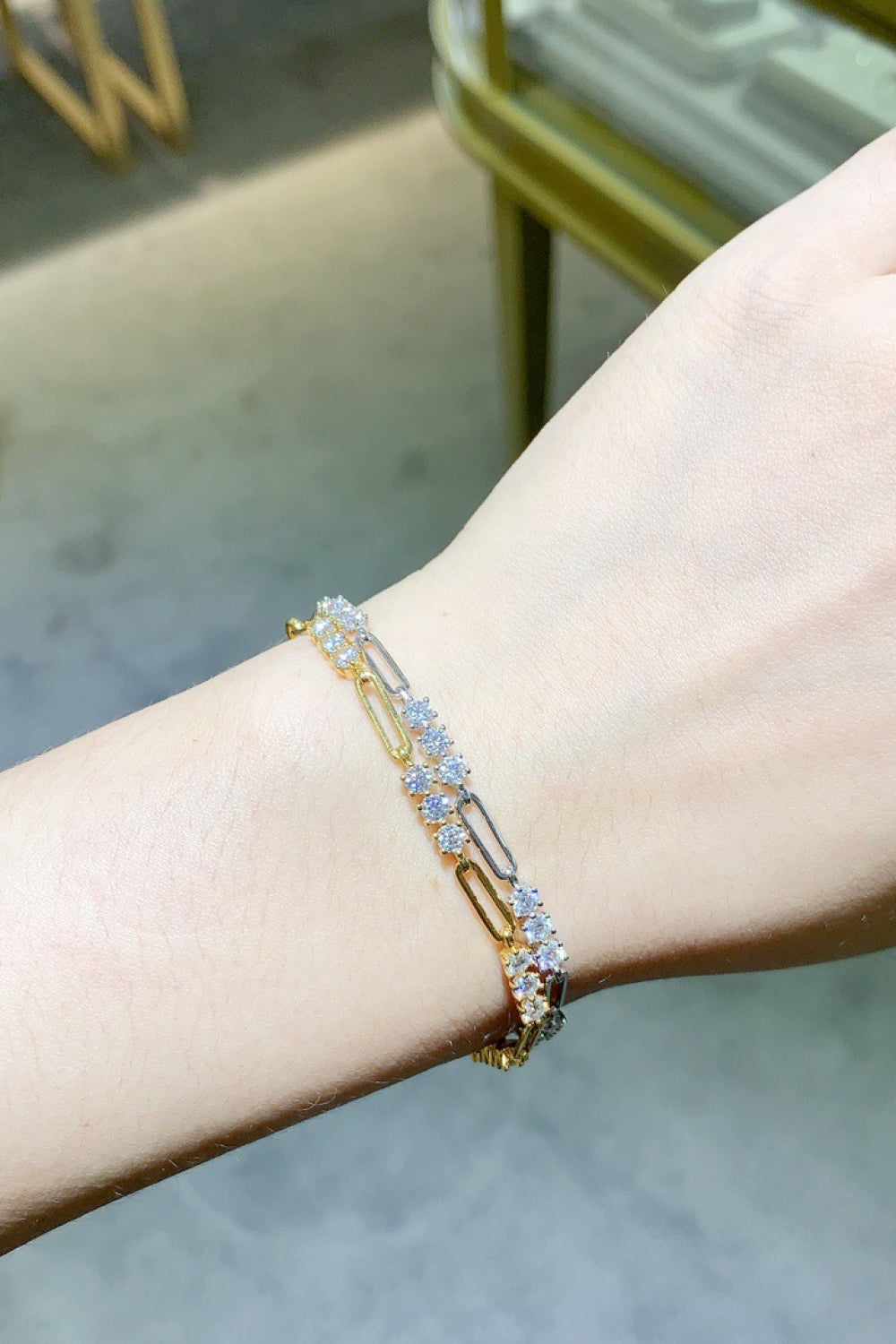 1.8 Carat Moissanite 925 Sterling Silver Bracelet-BT8D