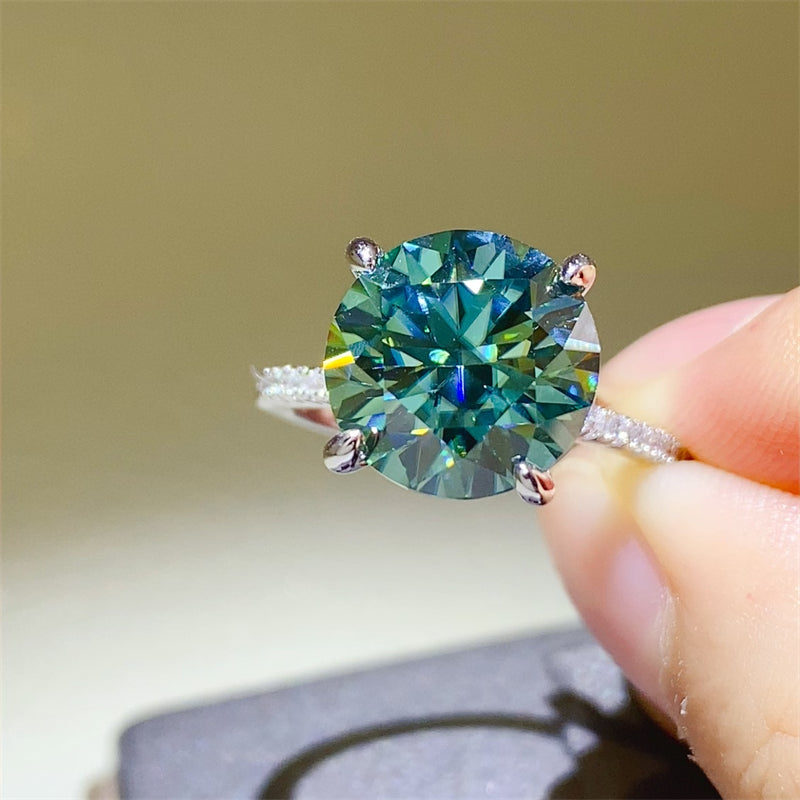 5 Carat Moissanite Zircon 925 Sterling Silver Ring-BT8D