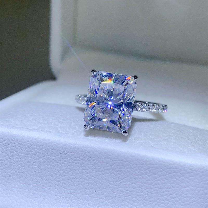 5 Carat Moissanite Zircon 925 Sterling Silver Ring-BT8D