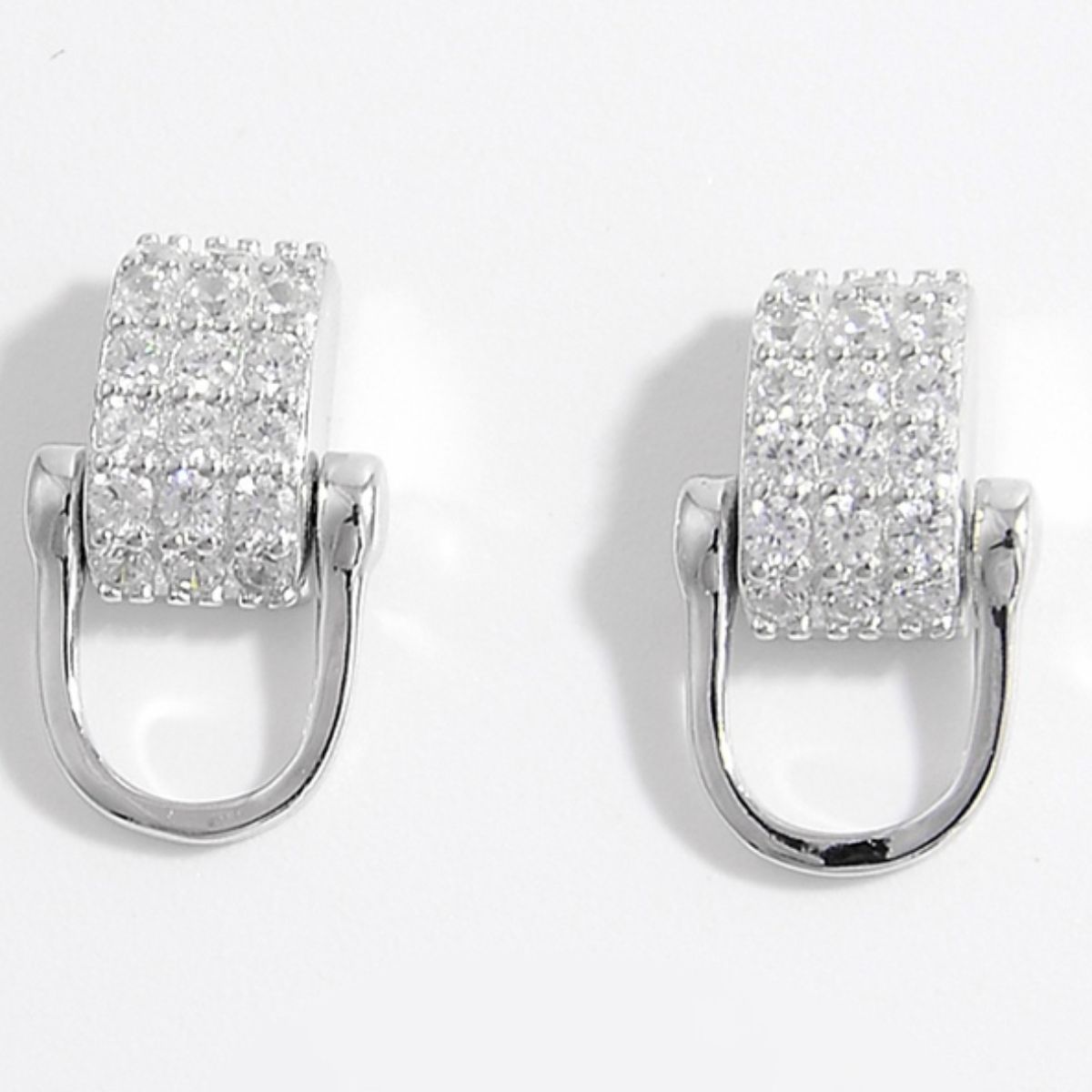 925 Sterling Silver Inlaid Zircon Earrings-BT8D