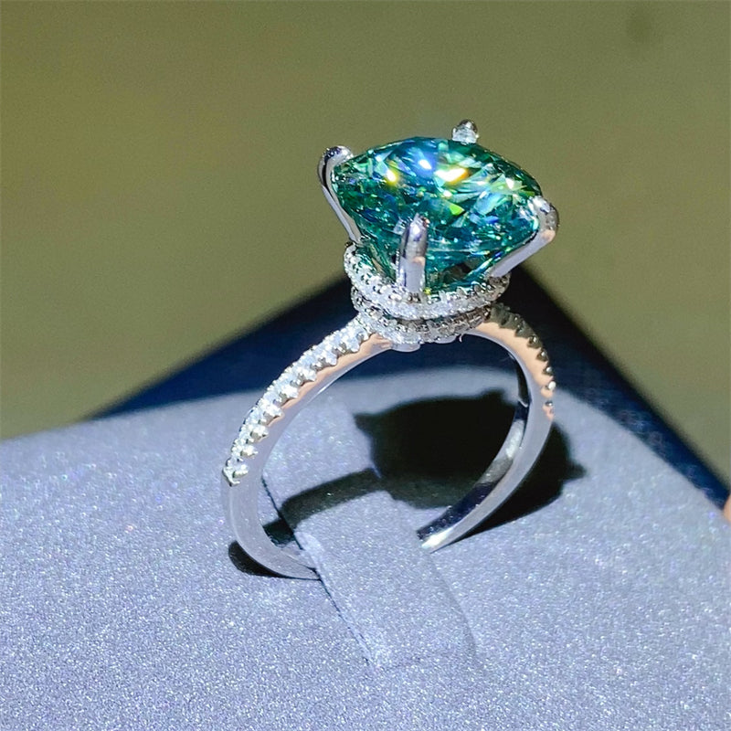 5 Carat Moissanite Zircon 925 Sterling Silver Ring-BT8D