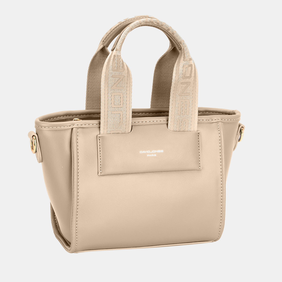 David Jones Small Handbag with Embossed Pattern Handles-BT8D