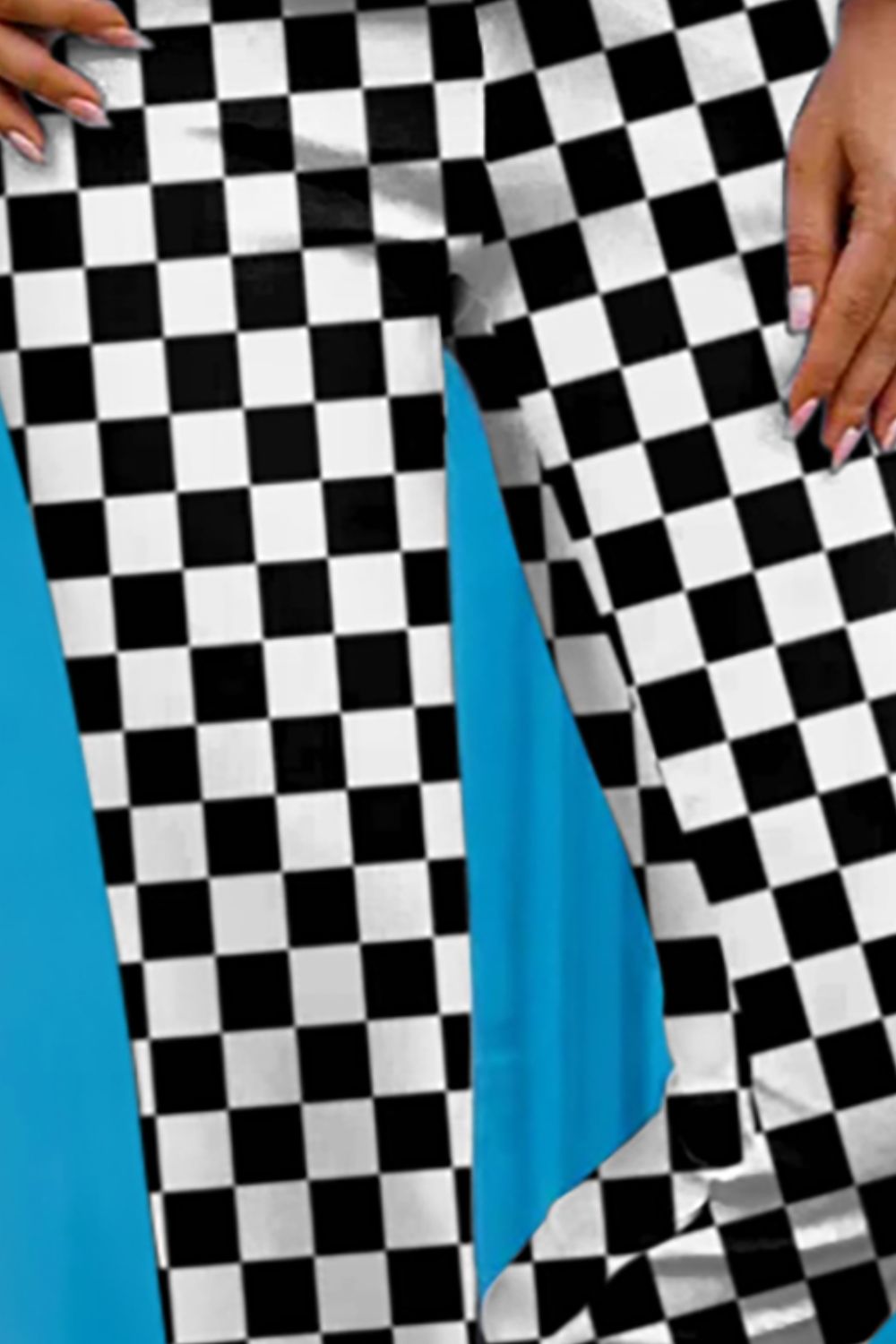 Checkered Skinny Capris-BT8D