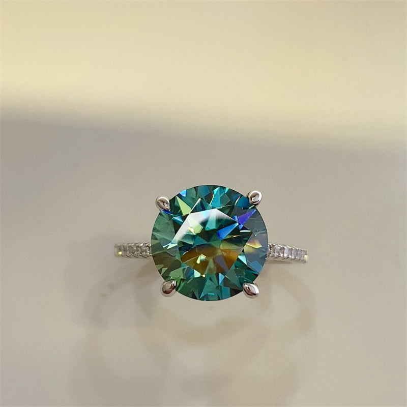 5 Carat Moissanite Zircon 925 Sterling Silver Ring-BT8D