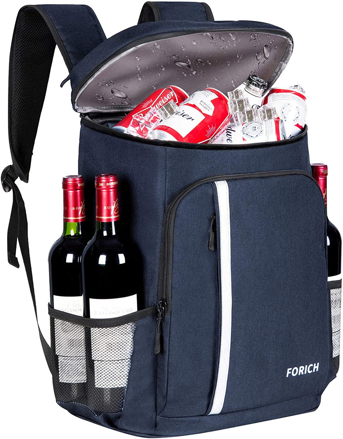 Backpack Cooler Leakproof Insulated Waterproof Backpack Cooler Bag, Lightweight Soft Beach Cooler Backpack for Men Women to Work Lunch Picnics Camping Hiking, 30 Cans-BT8D