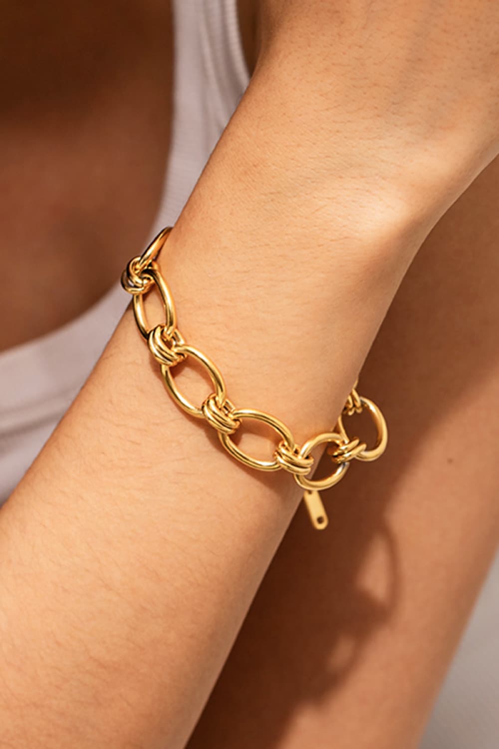 Chunky Chain Stainless Steel Bracelet-BT8D