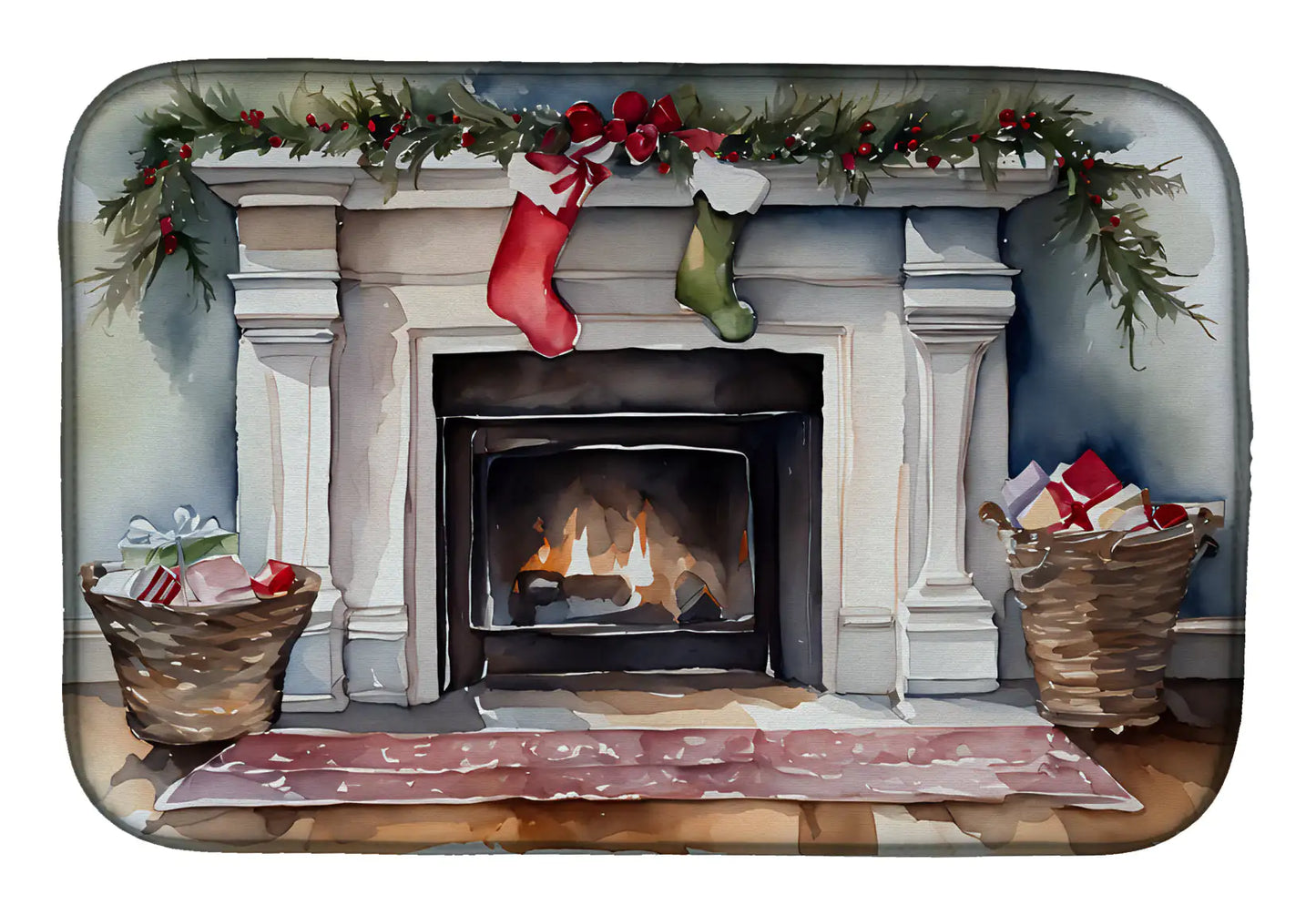 Christmas Stockings Dish Drying Mat-BT8D