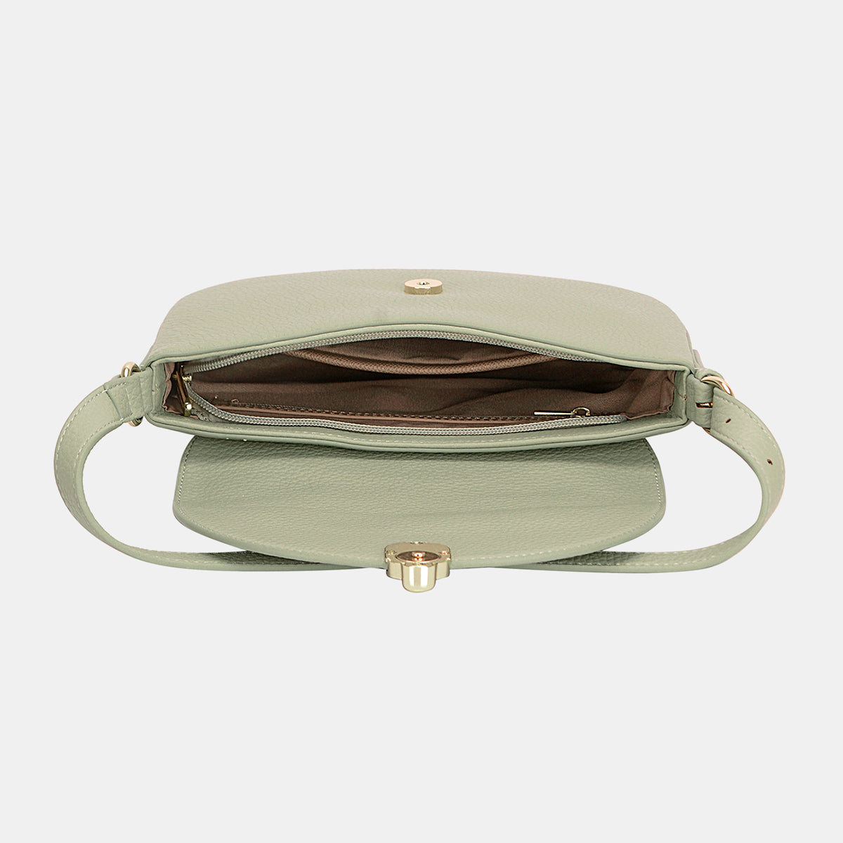 David Jones Metal Buckle Shoulder Bag-BT8D