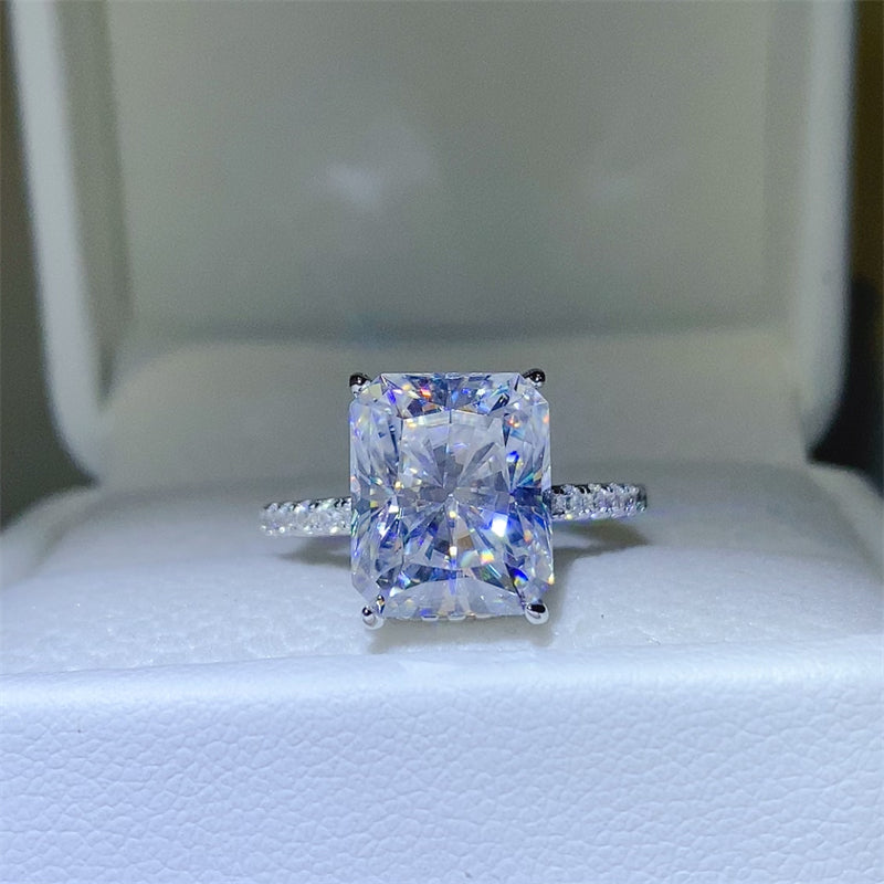 5 Carat Moissanite Zircon 925 Sterling Silver Ring-BT8D