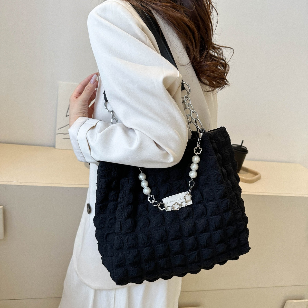 Bubble Textured Tote Bag-BT8D