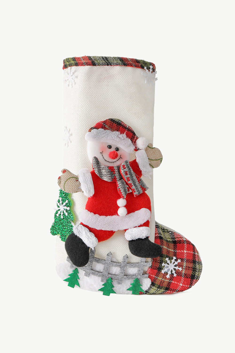 4-Pack Plaid Christmas Stockings-BT8D
