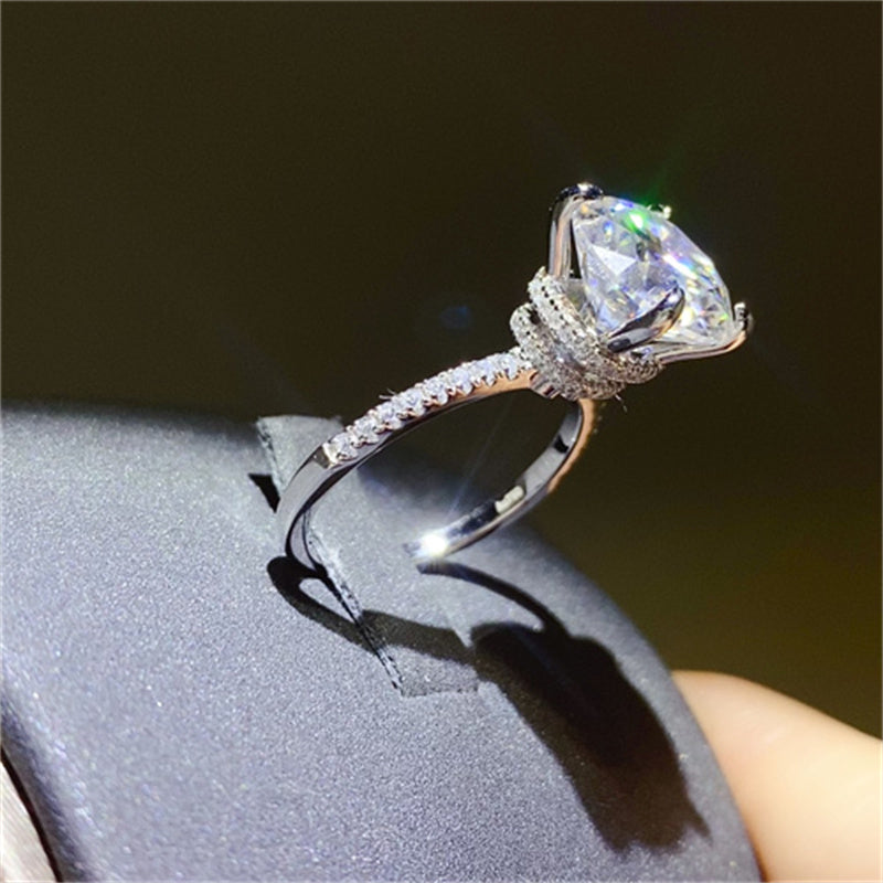 5 Carat Moissanite 925 Sterling Silver Ring-BT8D