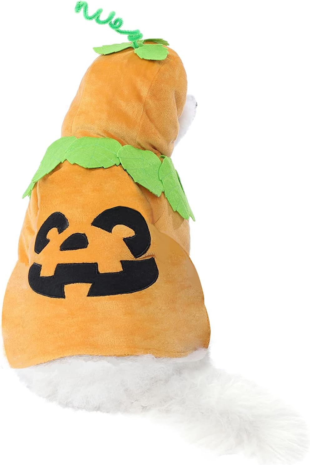 Pet Dog Cute Pumpkin Hoodie Costume for Halloween Dress up Party, Pet Carnival,Pet Cosplay