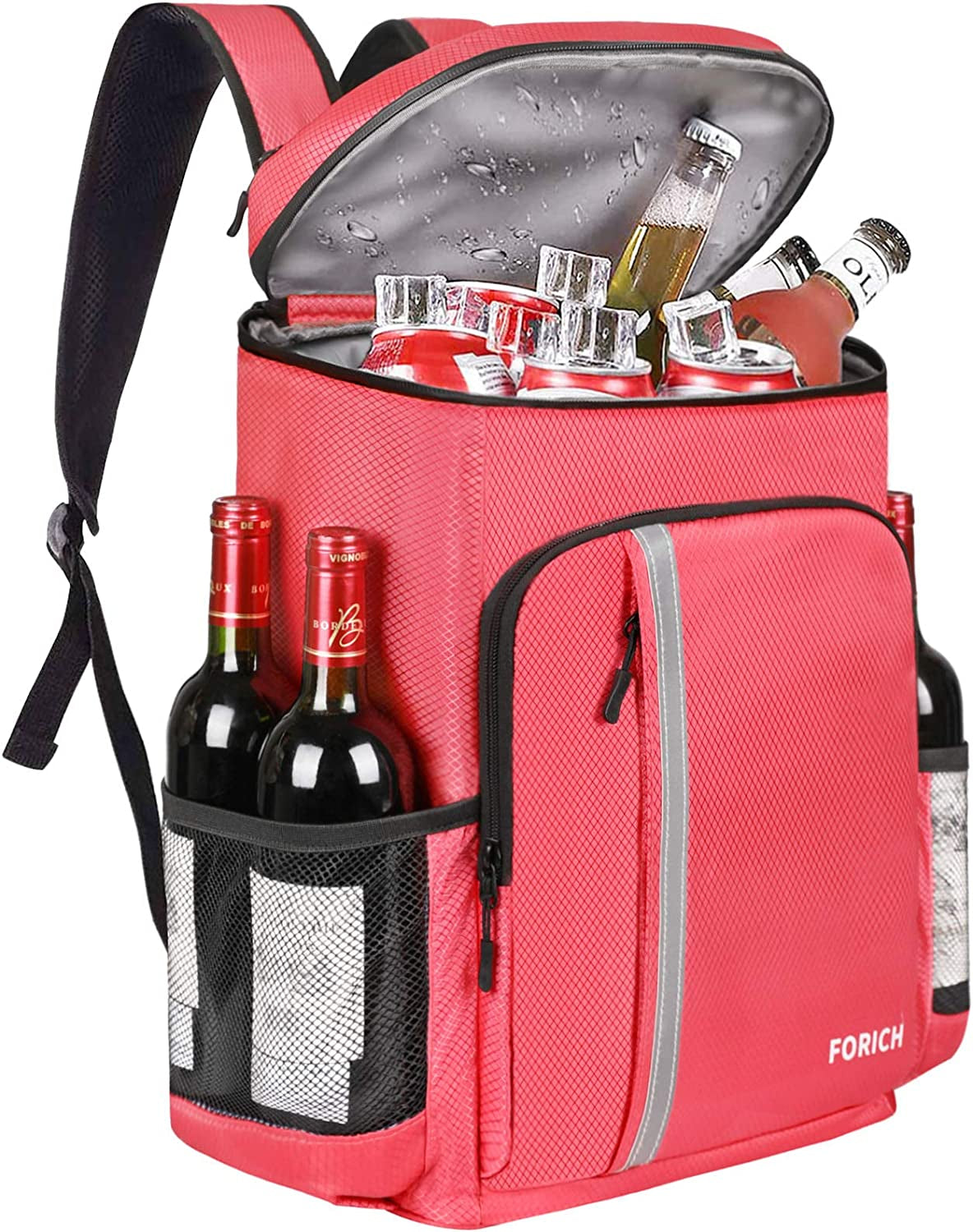 Backpack Cooler Leakproof Insulated Waterproof Backpack Cooler Bag, Lightweight Soft Beach Cooler Backpack for Men Women to Work Lunch Picnics Camping Hiking, 30 Cans-BT8D