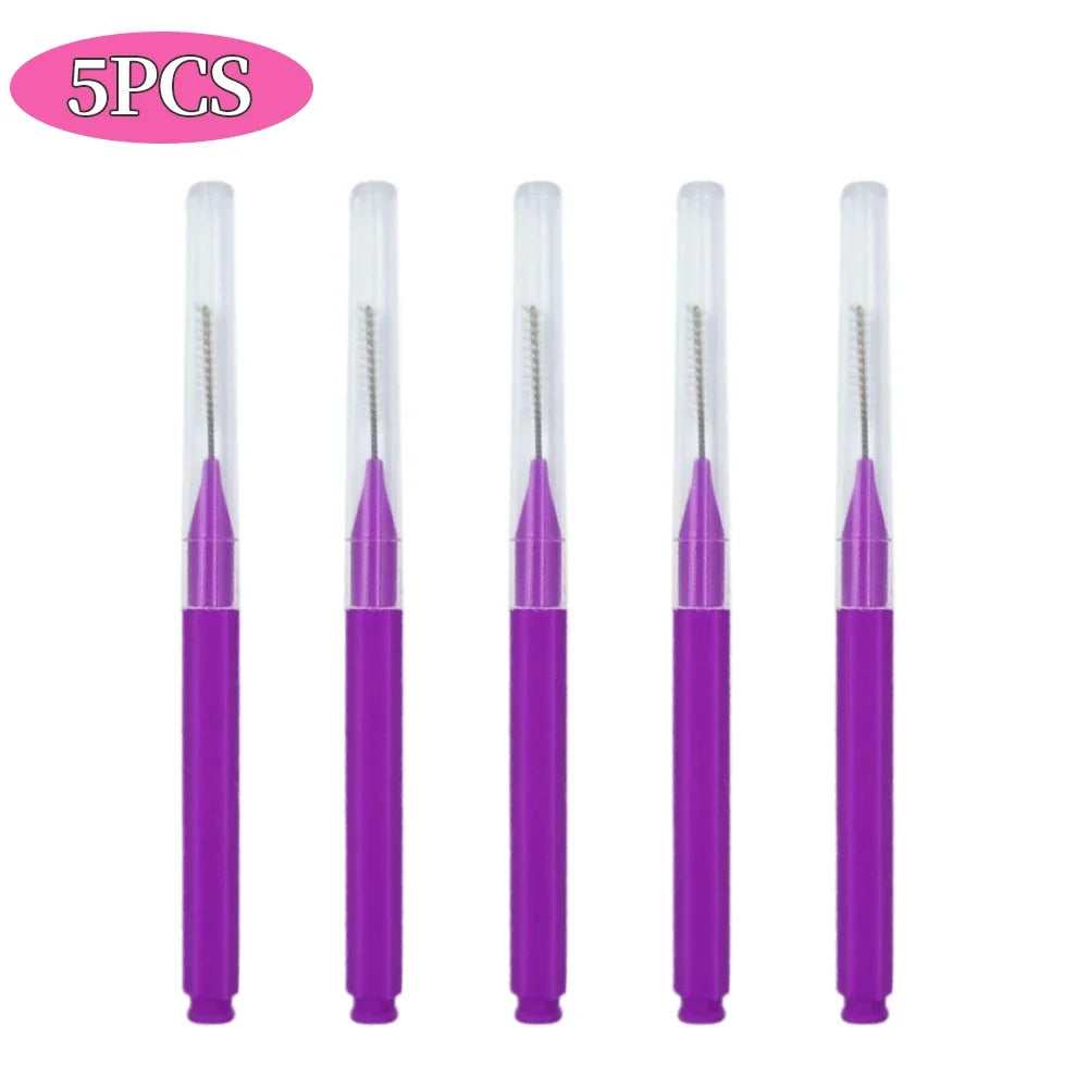 5/10/50PCS Mini Eyebrow Brush Brow Perm Brush Disposable Brow Lifting Brushes Bendable Micro Eyelash Brush Applicators Tools-BT8D