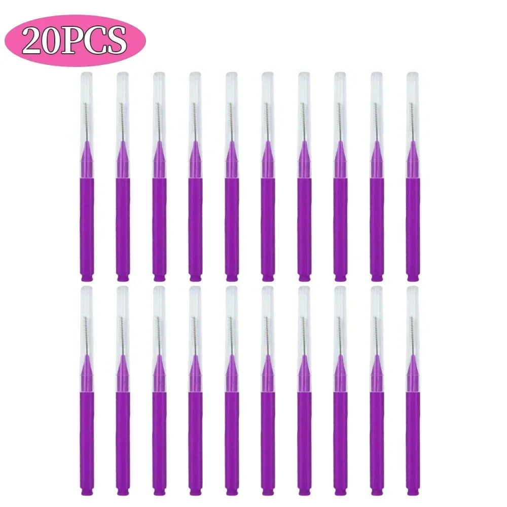 5/10/50PCS Mini Eyebrow Brush Brow Perm Brush Disposable Brow Lifting Brushes Bendable Micro Eyelash Brush Applicators Tools-BT8D