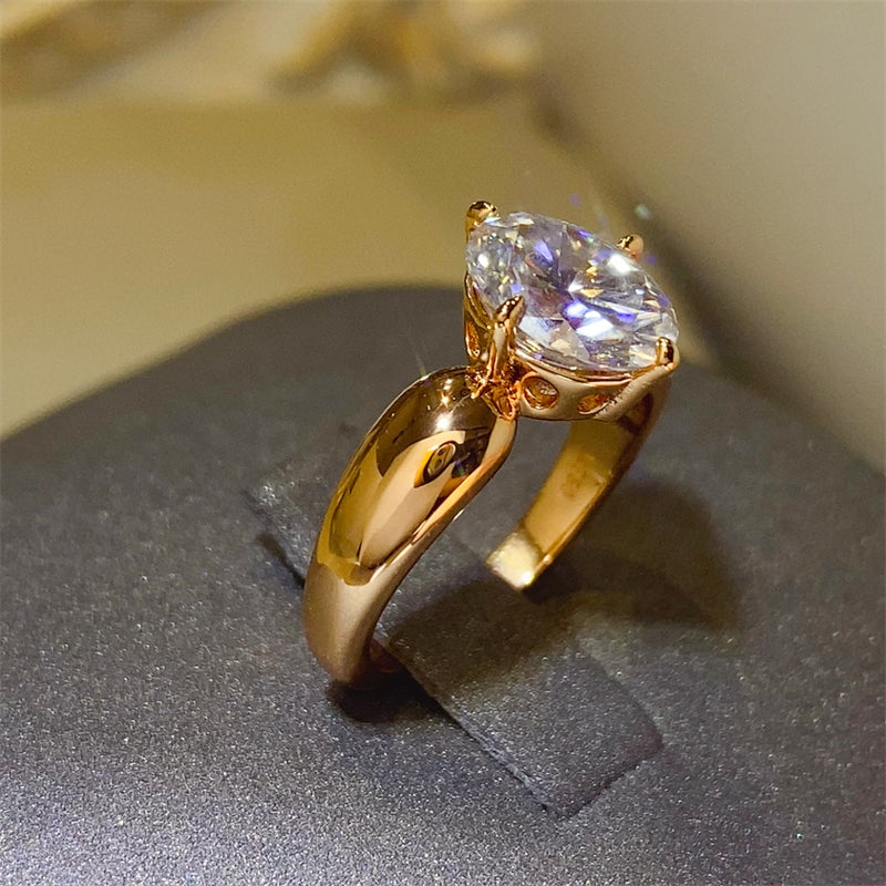 2 Carat Moissanite 925 Sterling Silver Ring-BT8D