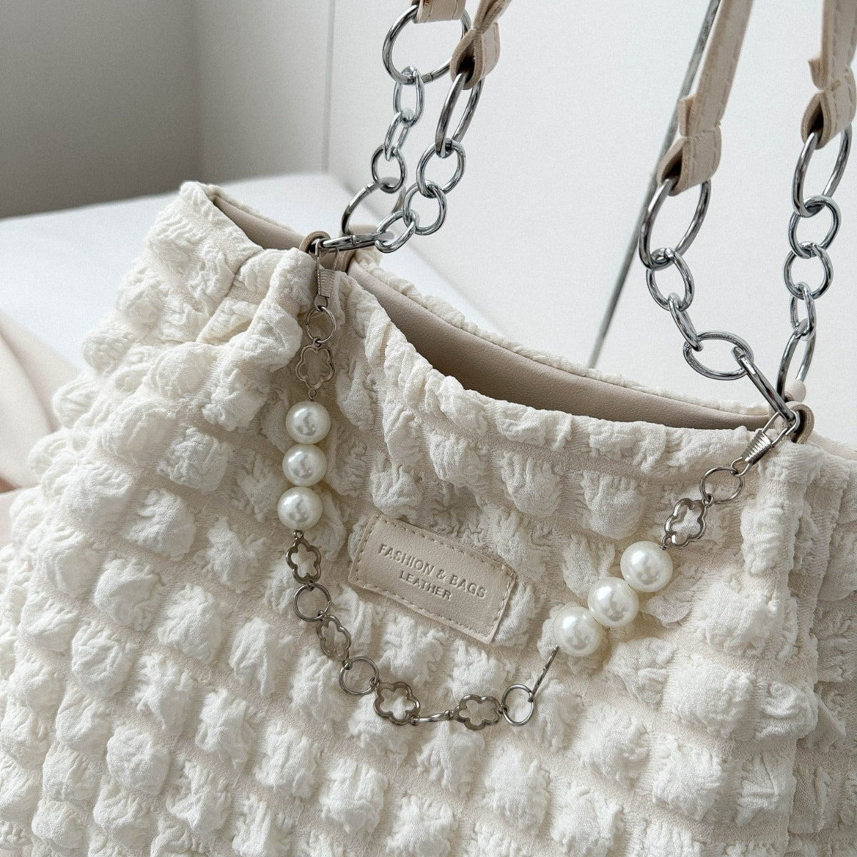 Bubble Textured Tote Bag-BT8D