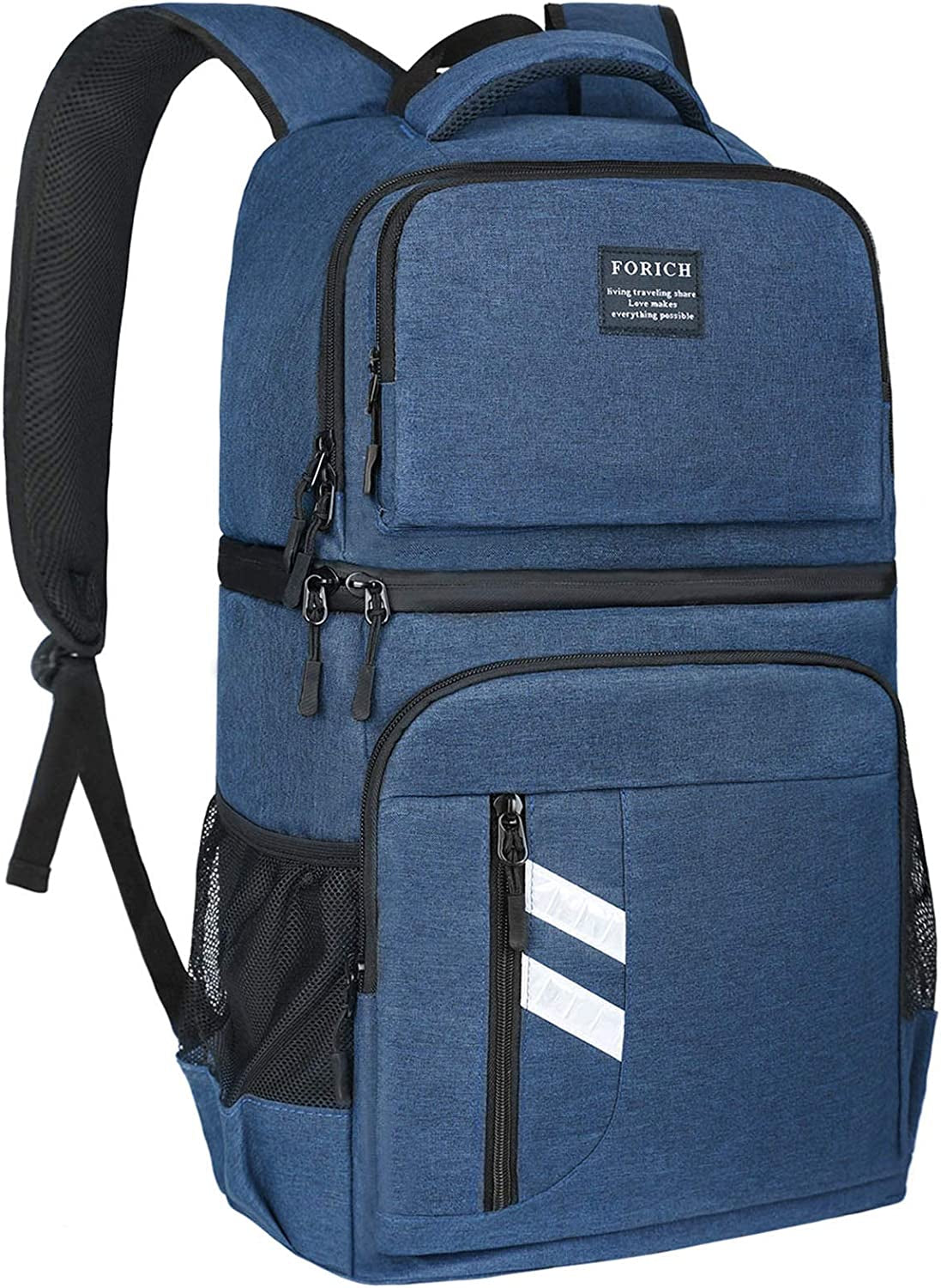 Backpack Cooler Leakproof Insulated Waterproof Backpack Cooler Bag, Lightweight Soft Beach Cooler Backpack for Men Women to Work Lunch Picnics Camping Hiking, 30 Cans-BT8D
