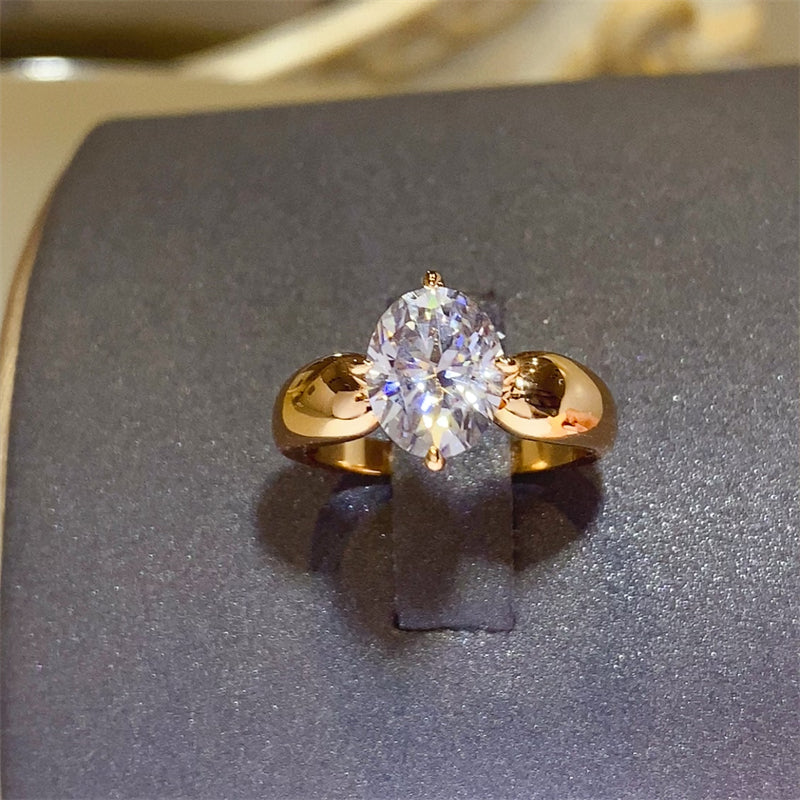 2 Carat Moissanite 925 Sterling Silver Ring-BT8D