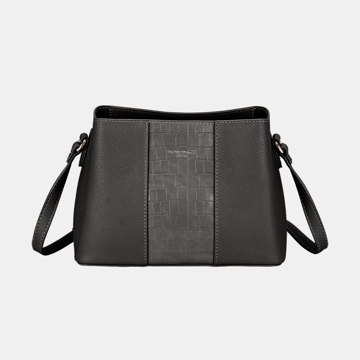 David Jones PU Leather Crossbody Bag-BT8D