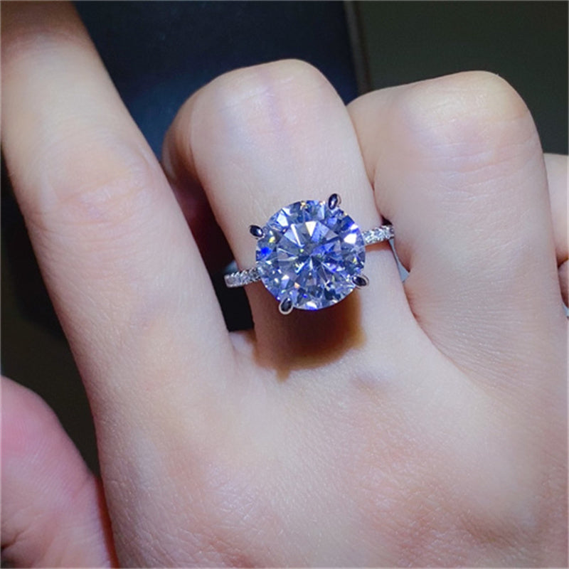5 Carat Moissanite 925 Sterling Silver Ring-BT8D