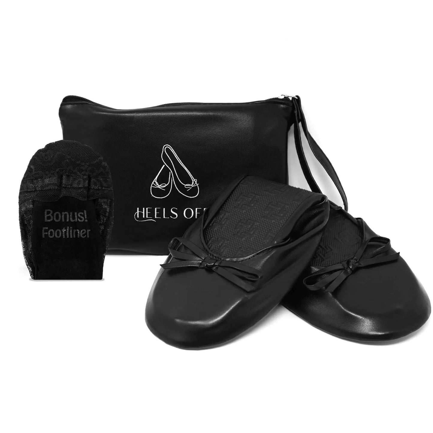 Silky Toes Foldable Flats for Women Purse Ballet Shoes Ballerina Slippers
