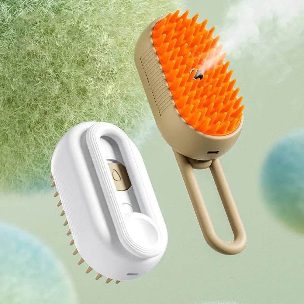 Cat Steam Brush Steamy Dog Brush 3 in 1 Electric Spray Cat Hair Brushes for Massage Pet Grooming Comb Hair Removal Combs-BT8D