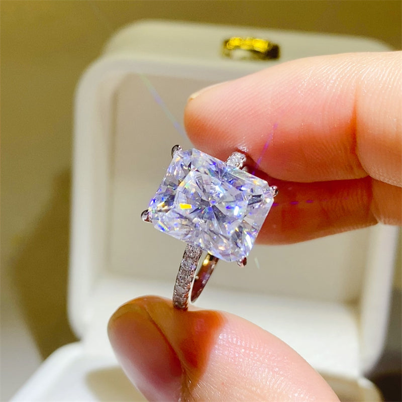 5 Carat Moissanite Zircon 925 Sterling Silver Ring-BT8D