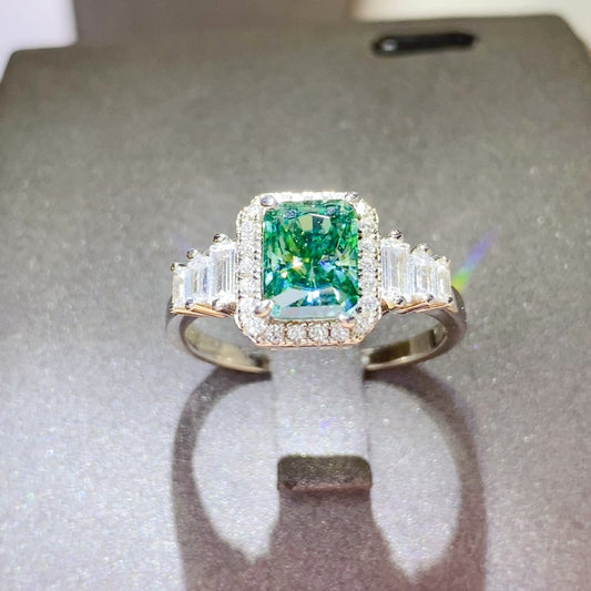 2 Carat Moissanite 925 Sterling Silver Ring-BT8D