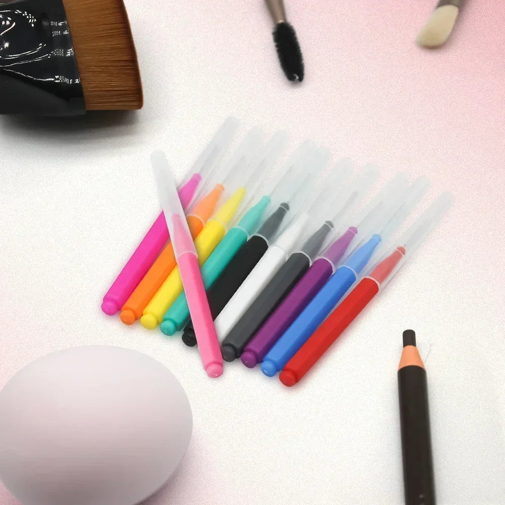 5/10/50PCS Mini Eyebrow Brush Brow Perm Brush Disposable Brow Lifting Brushes Bendable Micro Eyelash Brush Applicators Tools-BT8D