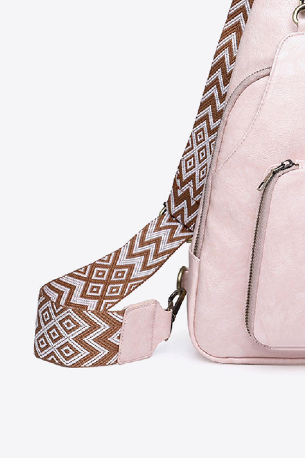 Adored Take A Trip PU Leather Sling Bag-BT8D