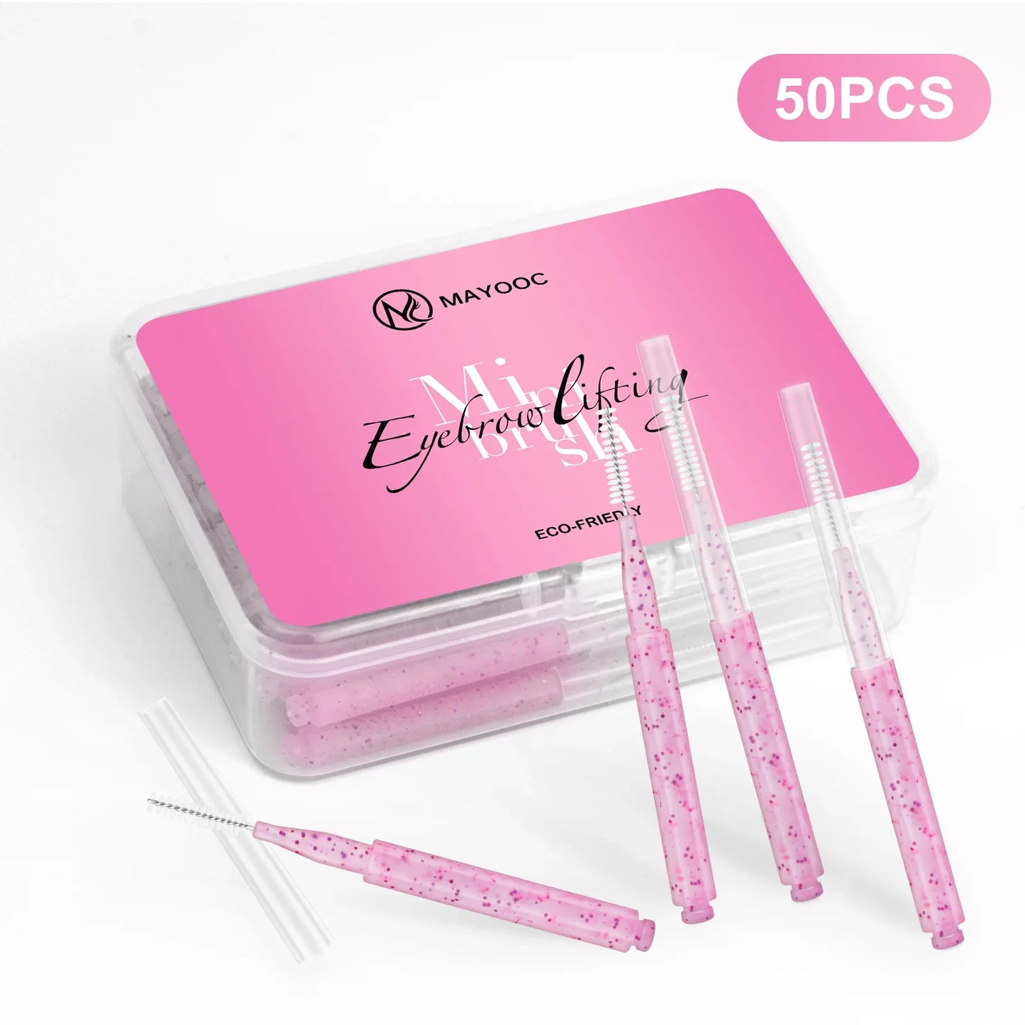 5/10/50PCS Mini Eyebrow Brush Brow Perm Brush Disposable Brow Lifting Brushes Bendable Micro Eyelash Brush Applicators Tools-BT8D