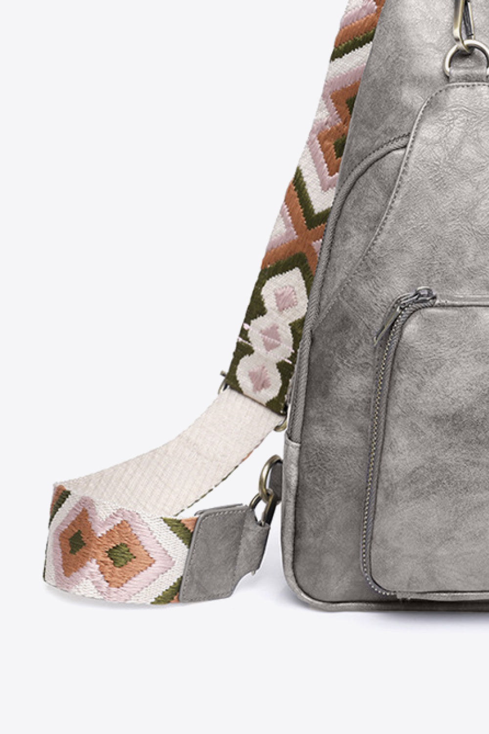 Adored Take A Trip PU Leather Sling Bag-BT8D