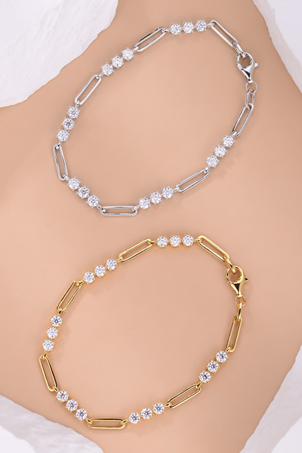 1.8 Carat Moissanite 925 Sterling Silver Bracelet-BT8D