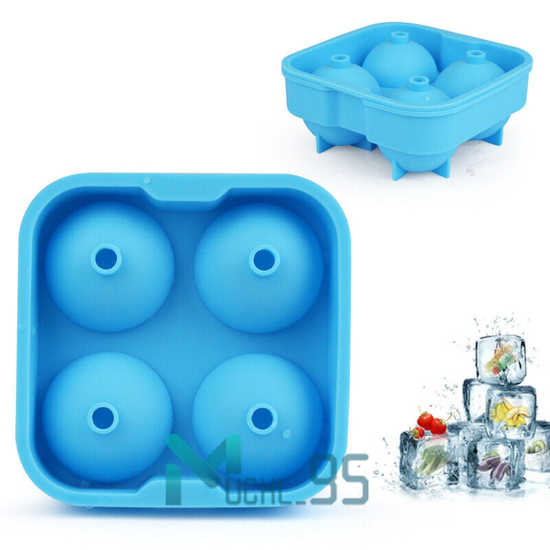 Ice Cube Tray, Set of 2 Honeycomb Shape Silicone Ice Cube Mold with Lid Storage