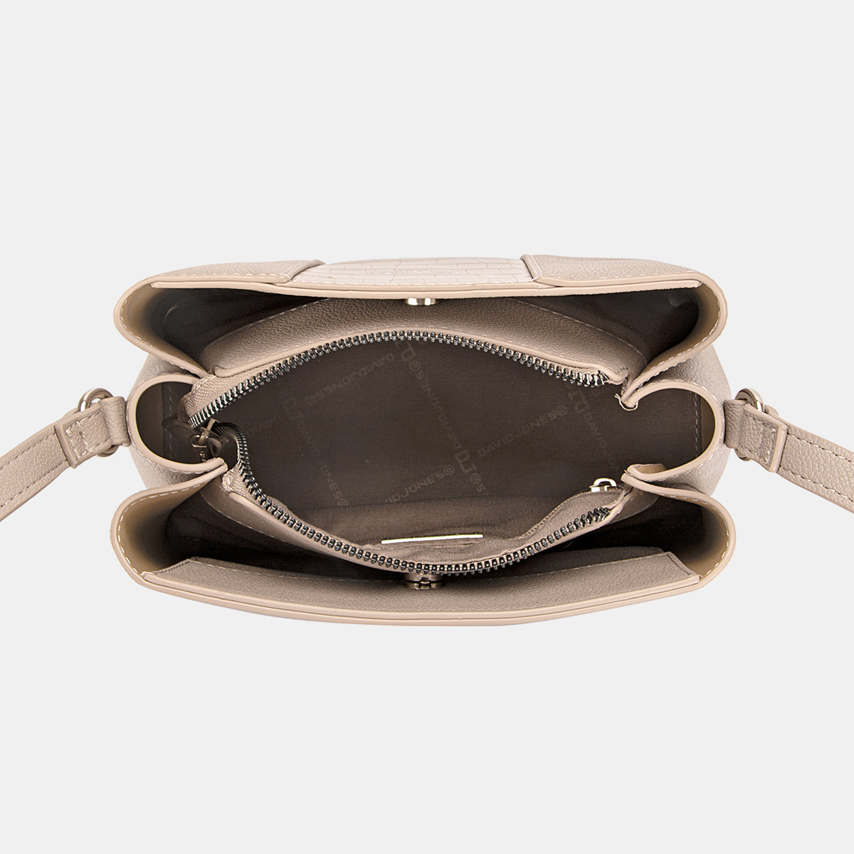 David Jones PU Leather Crossbody Bag-BT8D