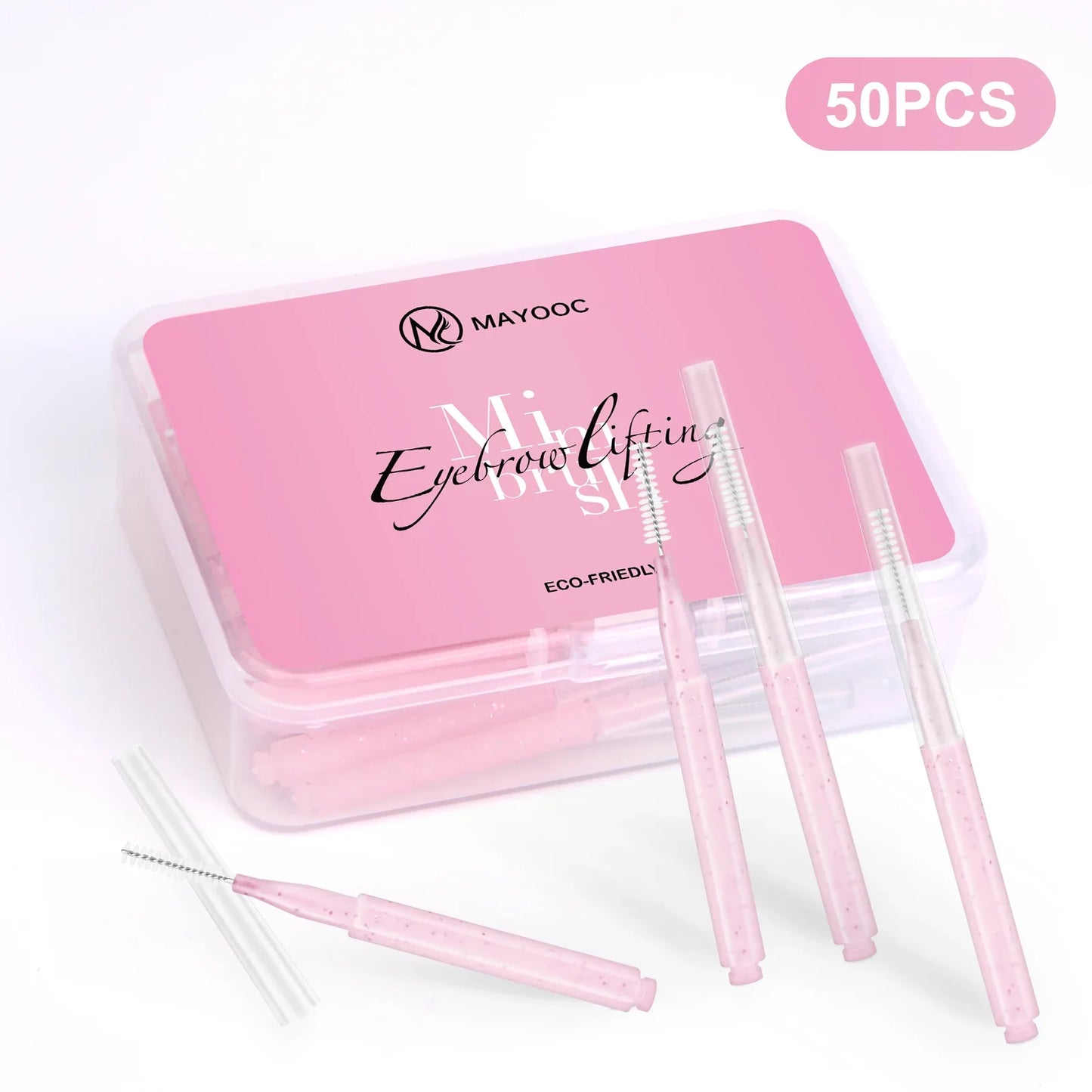 5/10/50PCS Mini Eyebrow Brush Brow Perm Brush Disposable Brow Lifting Brushes Bendable Micro Eyelash Brush Applicators Tools-BT8D