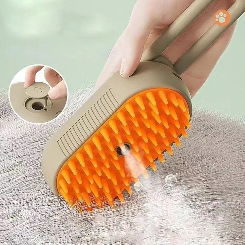 Cat Steam Brush Steamy Dog Brush 3 in 1 Electric Spray Cat Hair Brushes for Massage Pet Grooming Comb Hair Removal Combs-BT8D