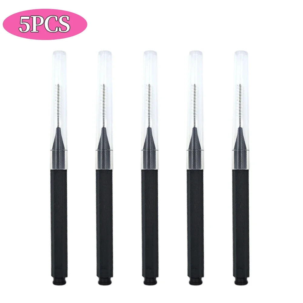 5/10/50PCS Mini Eyebrow Brush Brow Perm Brush Disposable Brow Lifting Brushes Bendable Micro Eyelash Brush Applicators Tools-BT8D