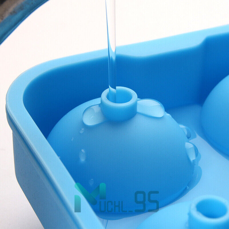 Ice Cube Tray, Set of 2 Honeycomb Shape Silicone Ice Cube Mold with Lid Storage