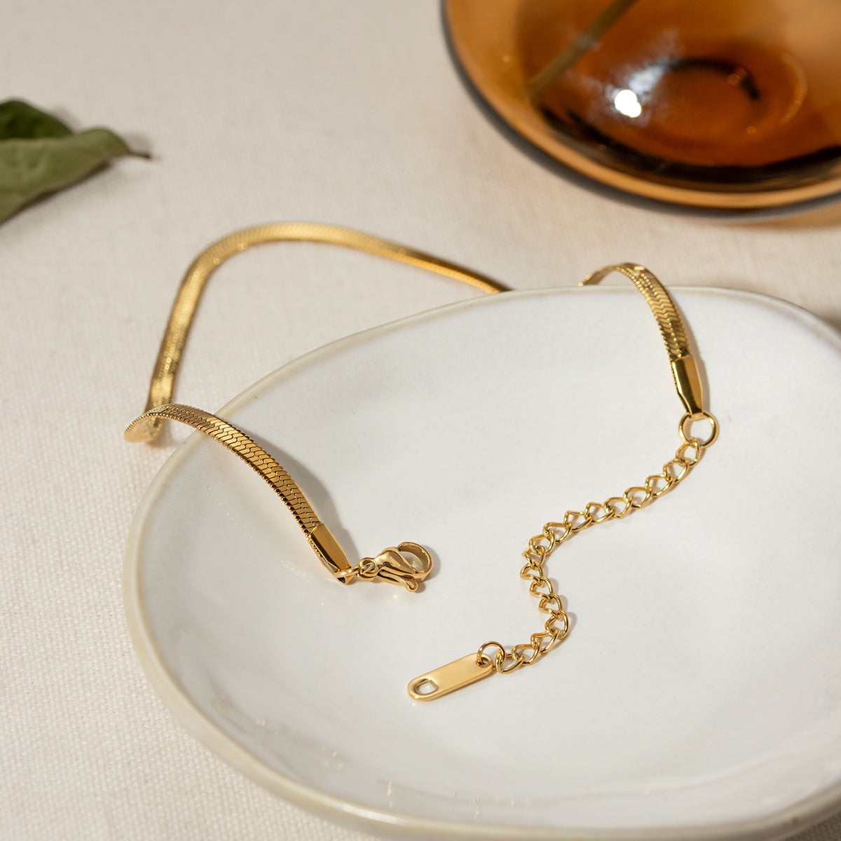 18K Gold-Plated Ankle Bracelet-BT8D