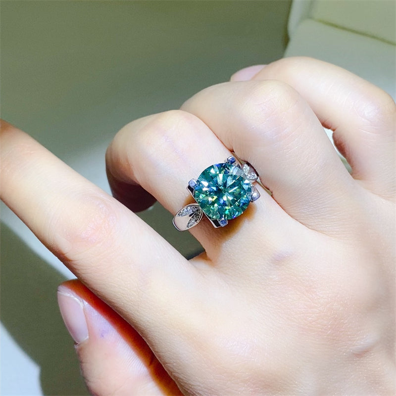 5 Carat Moissanite Zircon 925 Sterling Silver Ring-BT8D