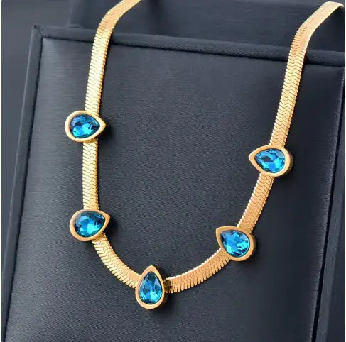 Azure necklace-BT8D