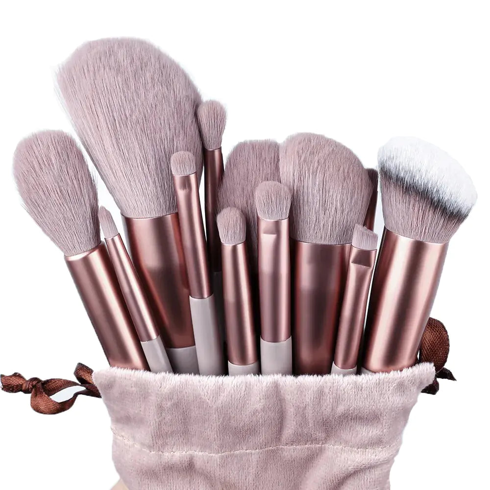 13Pcs Soft Fluffy Makeup Brushes Set-BT8D