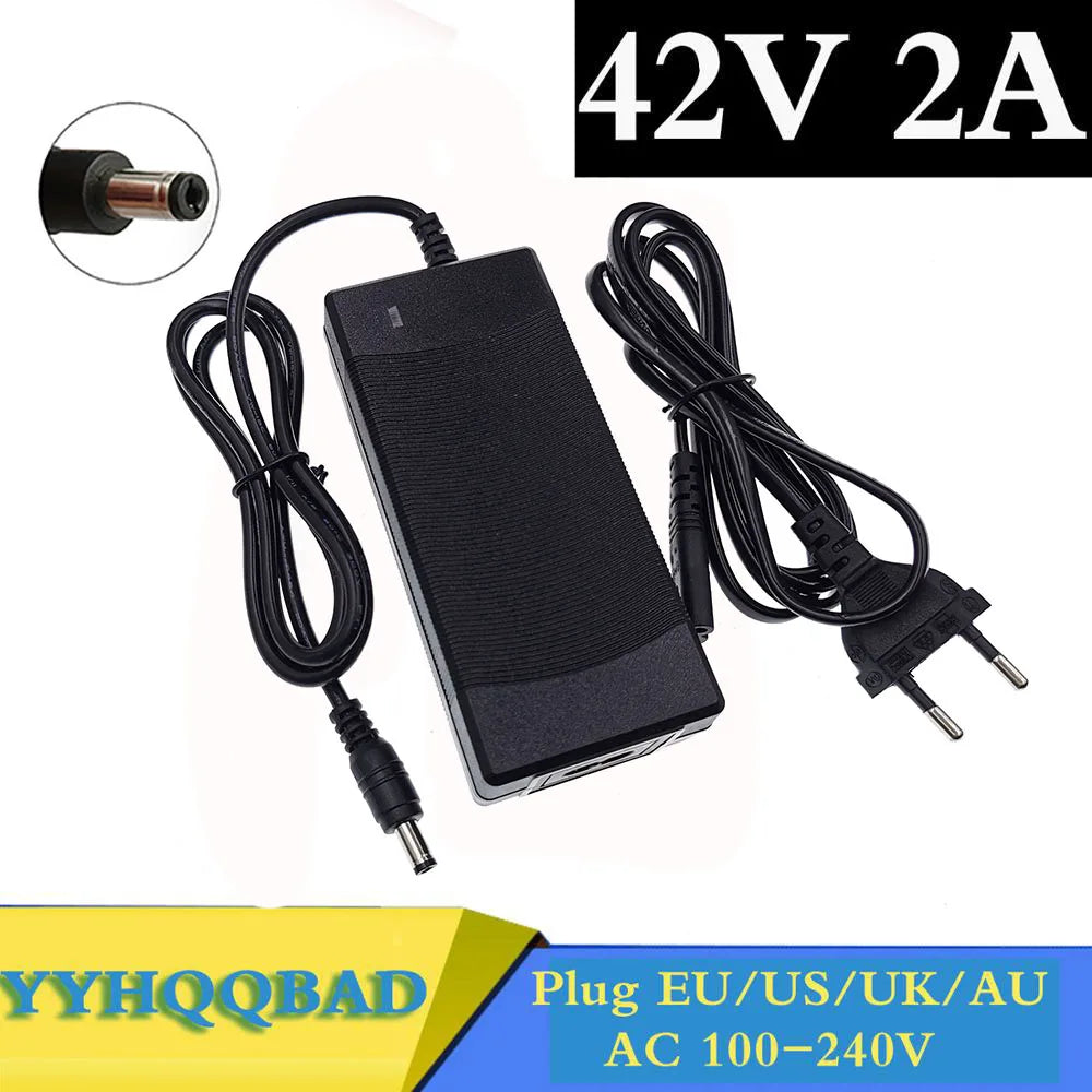 36V 2A battery charger Output 42V 2A Charger Input 100-240 VAC Lithium Li-ion Li-poly Charger For 10Series 36V Electric Bike-BT8D