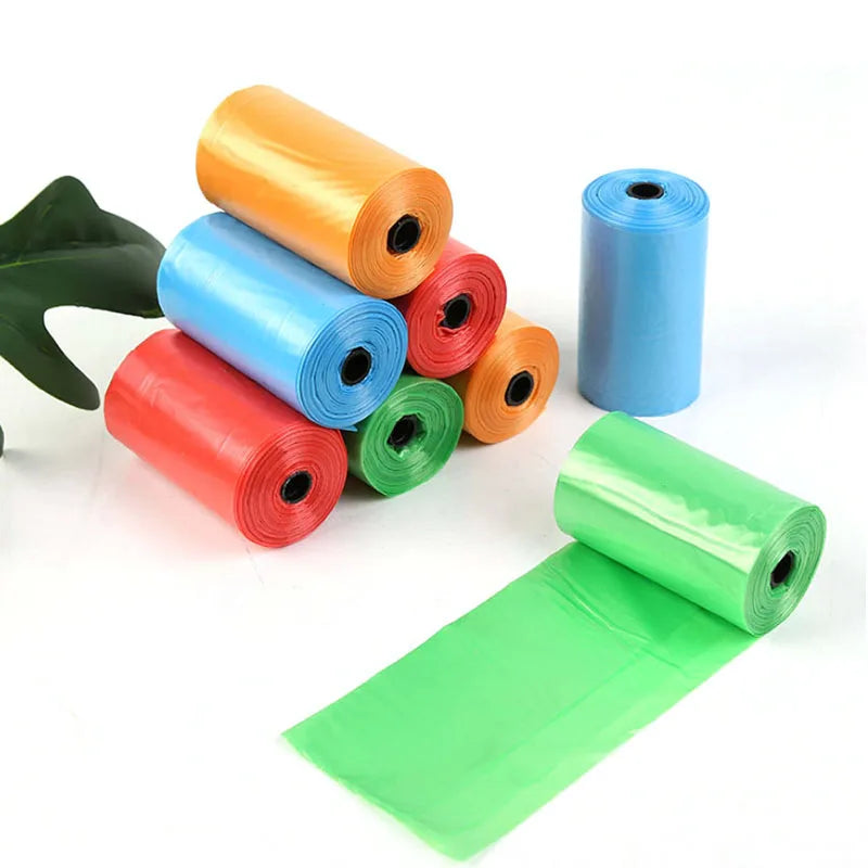 5Rolls 100pcs Cat Dog Poop Bags Outdoor House for Dogs Clean Refill Garbage Bag Dog Accessories-BT8D